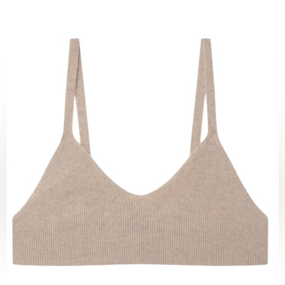 Nadaam Cashmere Ribbed Seamless Bralette and Short Set Luxury Loungewear - Picture 10 of 11